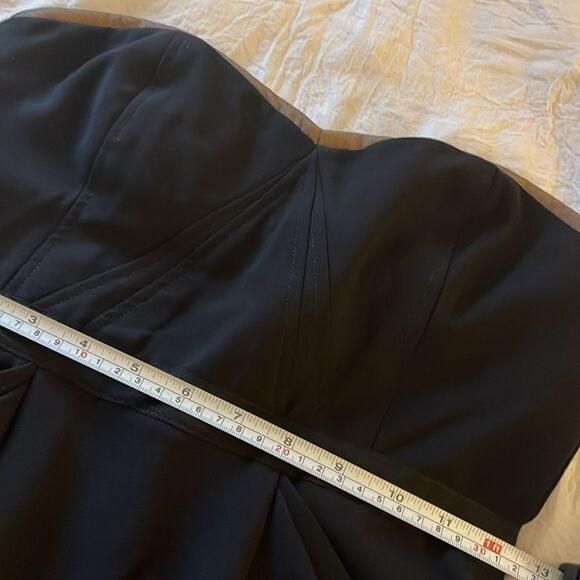 Bcbgmaxazaria Daphine dress black size 2 midi removable bra strap front pockets - Picture 16 of 16